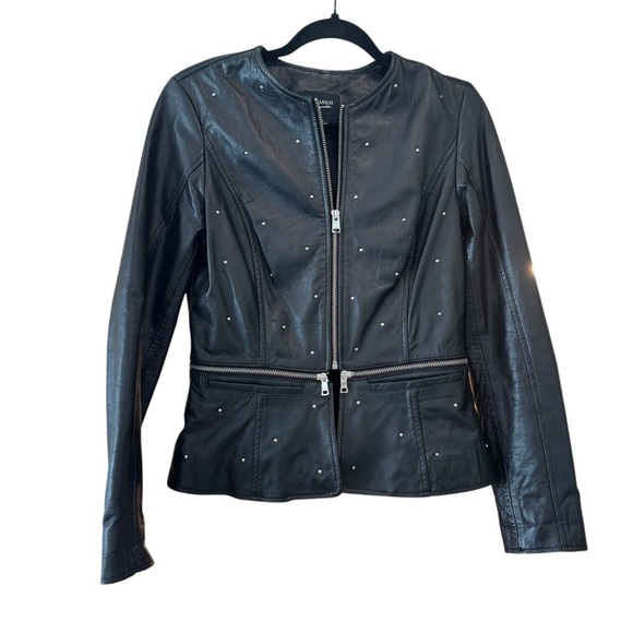 Lamarque Black Leather Jacket. Size S. - Picture 3 of 15